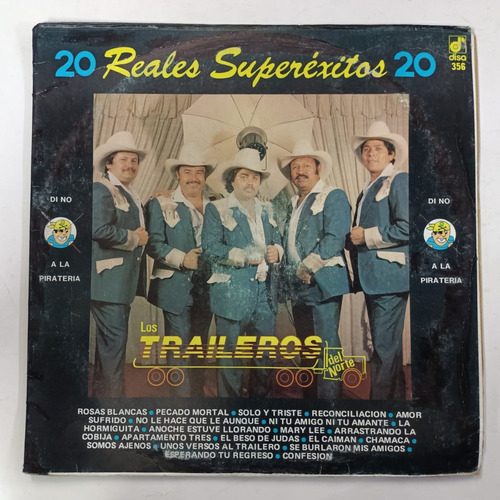 Los Traileros D Norte 20 Reales Superexitos Lp Buenas Condi 