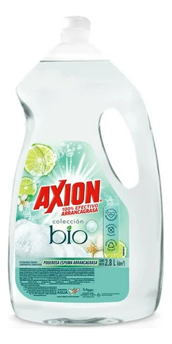 Detergente Líquido Axion Lavatrastes Colección Bio 2.8 L