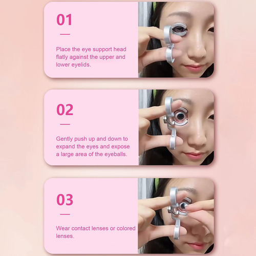Ayudas Para El Uso De Lentes De O Clips Para Abrir Los Ojos