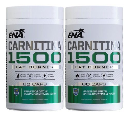 2x1 Carnitina Ena Quemador De Grasa Ntural