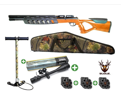 Kit Completo Rifle Pcp Sentry+mira+bombin+funda+cargadores