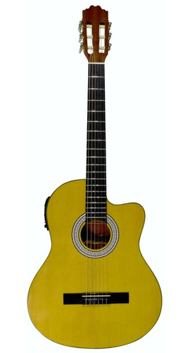 Guitarra C/canto Delgado La Sevillana E/acustica Uo-4ceq