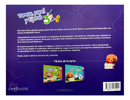 Tareas, Papel Y Tijeras 3 / Preescolar / Larousse