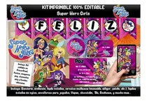 Comprar Kit Imprimible Invitaciones Candy Bar Png \u002F Dc Comic Girls