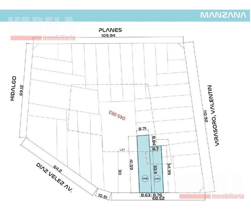 Imagen 4 de 6 de Franklin 700 Lote Doble Fte. Apto 3.520m² Pb 7 Pisos 1 Retiro Vend. Subs. Oportunidad Constructoras!!
