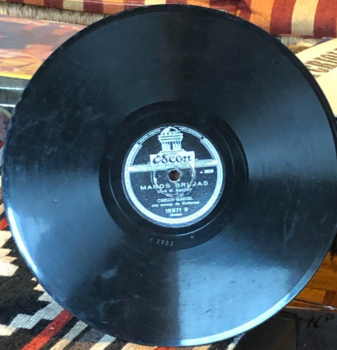 Carlos Gardel Mano A Mano Disco De Pasta Lp -