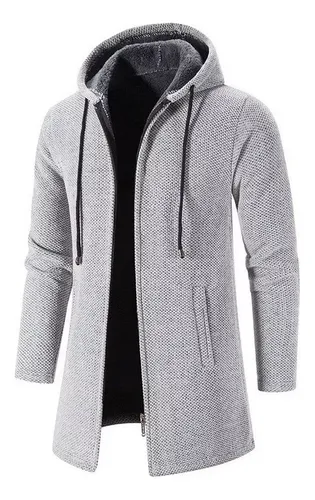 Cárdigan Hombre - Chaqueta De Punto Gris Oscuro Para Hombre Con