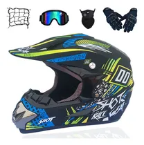 Comprar Casco Todo Terreno Con 4 Accesorios