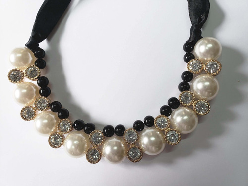 Collar De Perlas Y Piedras -importado-