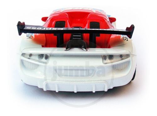 Auto A Control Remoto Drift Ready Blanco Azul 1:24