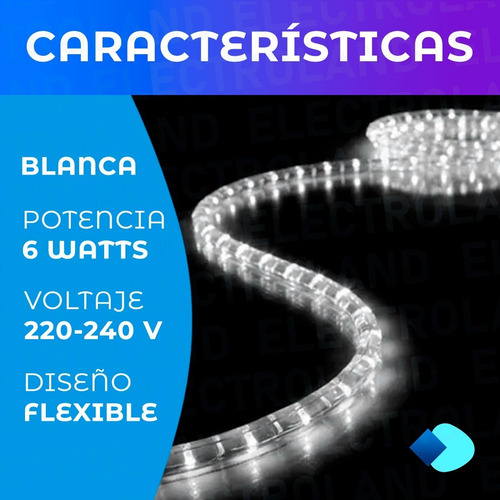 Imagen 3 de 10 de Manguera Led 5 Metros Flexible 8 Efectos 220 Silicona