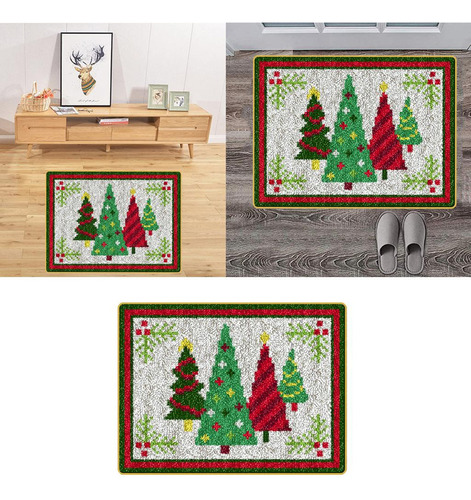 Kits De Gancho De Navidad Alfombra De Árbol De Navidad