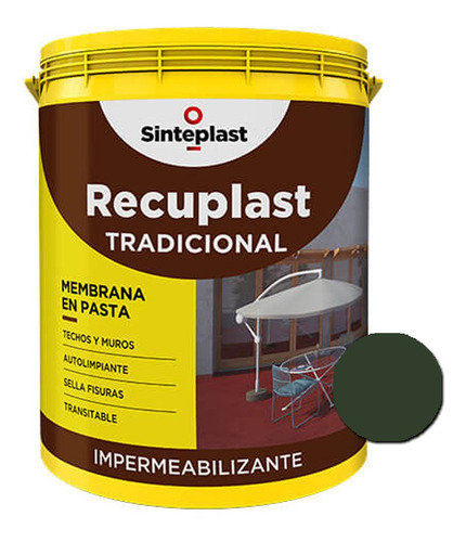 Recuplast Tradicional Memb. Techos/muros 20l 18 Cuotas S/int