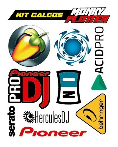 Calcos Stickers Dj Djs 