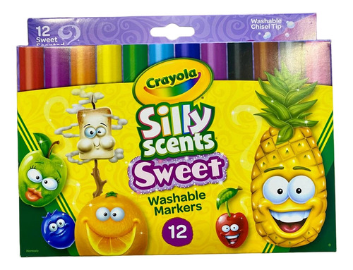 Crayola Silly Scents Marcadores Perfumados 12 Unidades