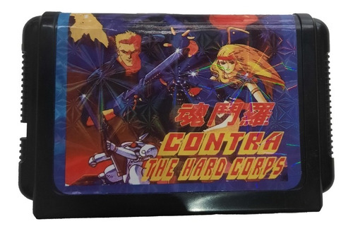 Cartucho Contra The Hard Corps 16 Bits Retro Once