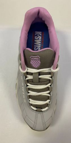 Tenis K-swiss St329 Cmf Gris Con Rosa 93426-049 Para Dama