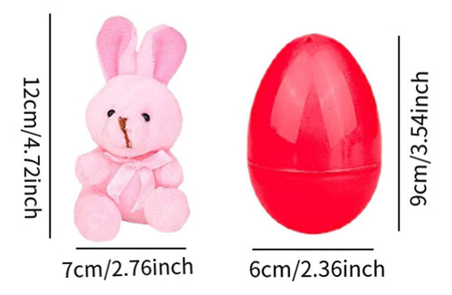 ) Pascua Huevo Y Juego De Peluche Juego De Juguetes Para 8