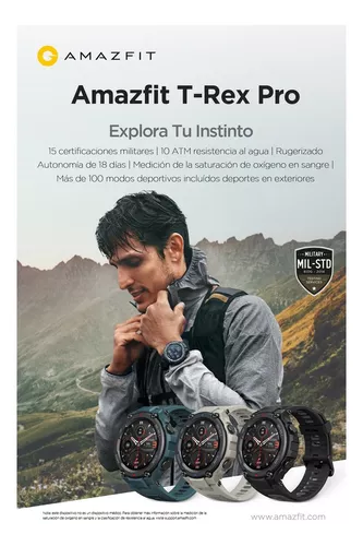 Smartwatch - AMAZFIT T-Rex Pro, Gris