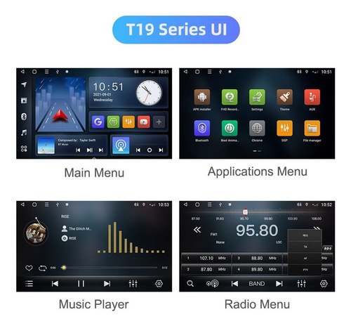 C-j Estéreo Android Para Toyota Hilux 2005-2018 Cámara Gps
