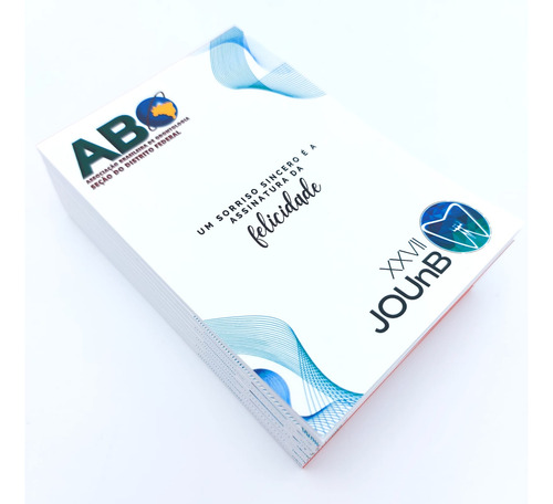 150 Blocos De Anotações Com Capa Personalizada 15x21 Cm