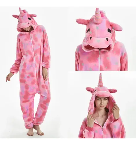 Bella Pijama Disfraz Unicornio Polar Enterito Mujer Niñas