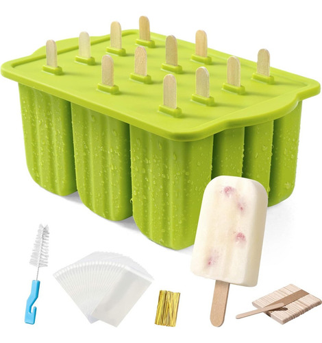 / Moldes Para Paletas De Helado Meetrue, 12 Piezas De