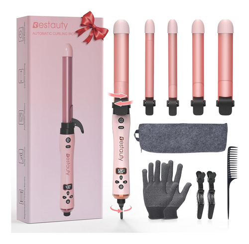 Bestauty Automatic Curling Iron, 0.75(2 Pcs)/1/1.25  Inte...