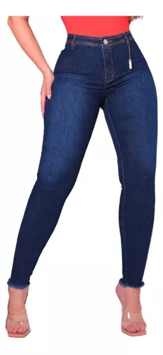Calça Jeans Feminina Skinny Cós Alto Cintura Alta Levanta Bumbum, Calça  Feminina Azael Nunca Usado 65226015