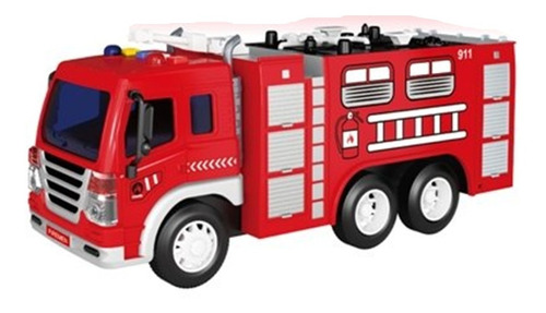 Juguete Camion Bombero Construccion Arenero 25cm Luz Sonido