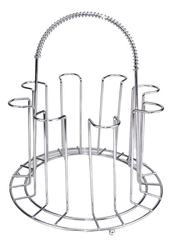 Estante De Secado De Acero Inoxidable, Portavasos De Vino, 8