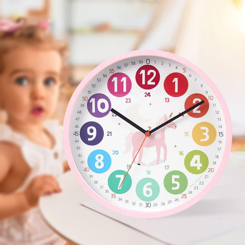 Hu Reloj Pared Colorido, Reloj Caballo