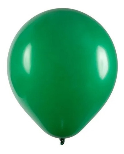 Balões Bexiga São Roque Nº 7 Liso Redondo C/50un Hiperfesta Cor verde bandeira