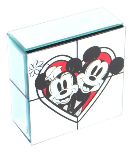 Porta Joias Espelho Mickey Minnie Love Story Disney Oficial