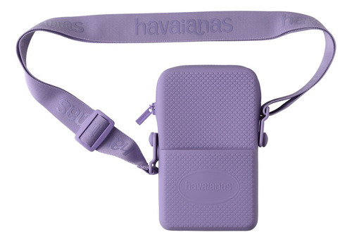 Mini Bag Street Havaianas Color Violeta Unisex Acabado de los herrajes Niquel Diseño de la tela Liso