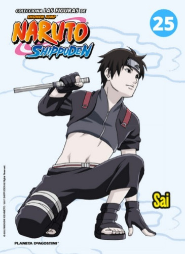 Figura Y Fasciculo N°25 Sai De Naruto Planeta Deagostini