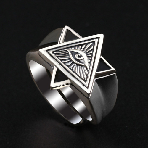 ( El Anillo Masculino Del Ojo De Horus Ajusta El Ojo De Dios