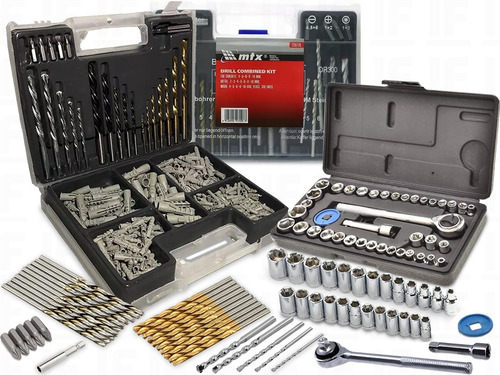 Imagem 1 de 5 de Kit Jogo De Ferramentas 340 Peças Maleta Multiuso
