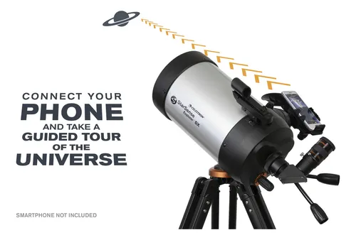 Telescopio Celestron Autoguiado Por Celular Explorer Dx 5 Color Gris
