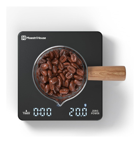 Minibascula De Cafe Con Temporizador, Recargable Maestri ...