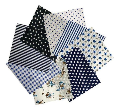 Tela De Algodón Con Estampado De Flores De Ciruelo Azul