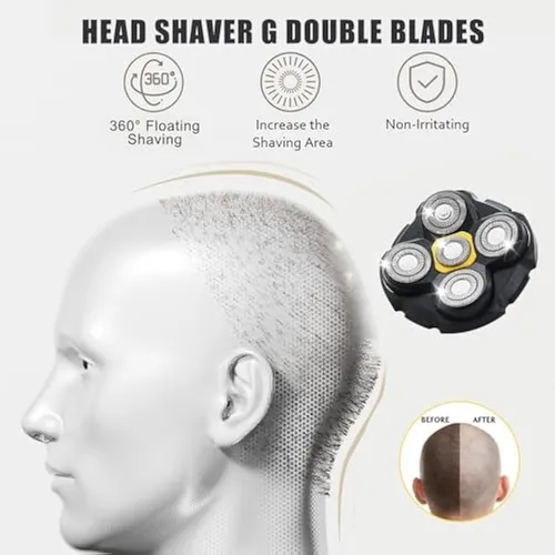 Shaver Replacement Heads Compatible With Microtouch Titanium