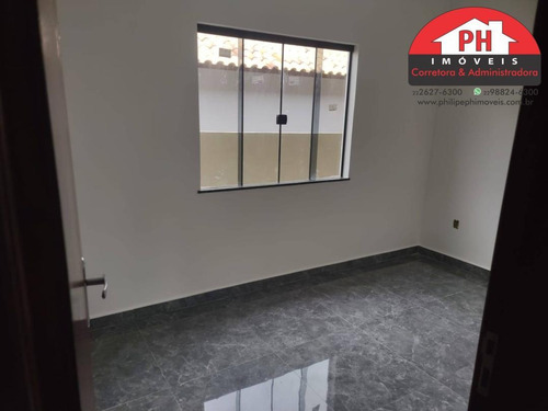 Imagem 9 de 15 de Casa Nova - Balneário Das Conchas - Rua Asfaltada - 3 Quartos - 2190