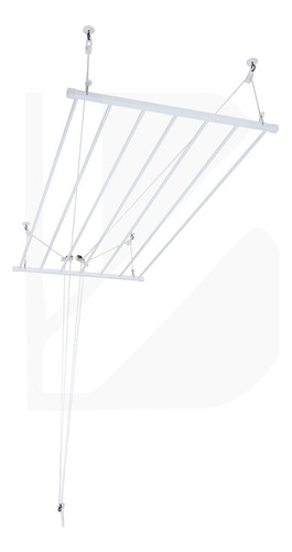 Varal De Teto Tradicional 150cm X 76cm Com 10 Varetas