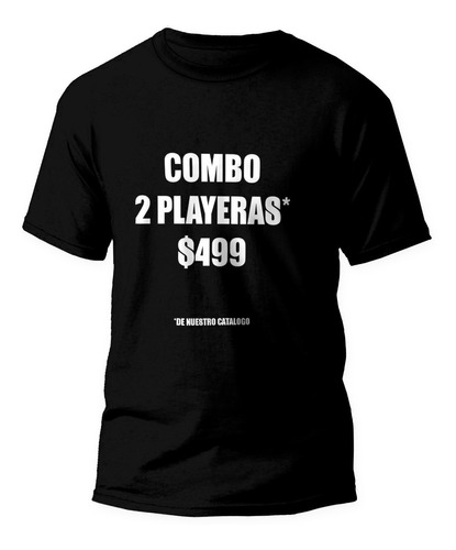 Combo 2 Playeras Catalogo Completo