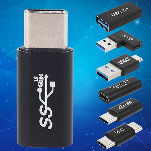 Tipo C A Usb 3.0 Adaptador Otg Usb C A Tipo C Macho Hembra C