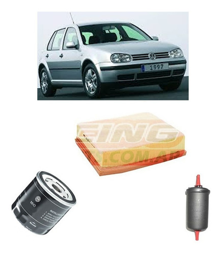 Kit 3 Filtros Originales Vw Golf Bha Motul 8100