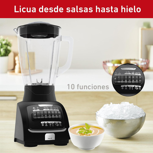Vaso Mezclador De 2.2 L, 10 Velocidades Y 6 Cuchillas