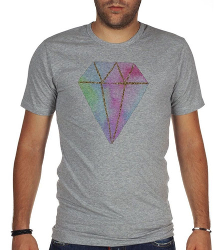 Remera De Hombre Diamante De Varios Colores