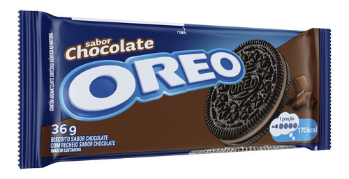 Imagem 3 de 4 de Biscoito Recheado Chocolate Oreo 36g